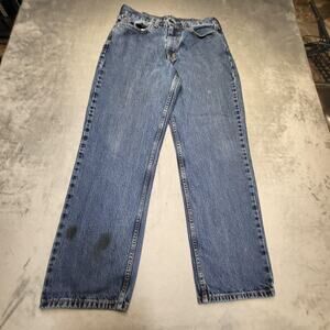 Levis 550 Jeans Mens 33x30 Blue Relaxed Fit Tapered Leg Zip Fly Denim Classic